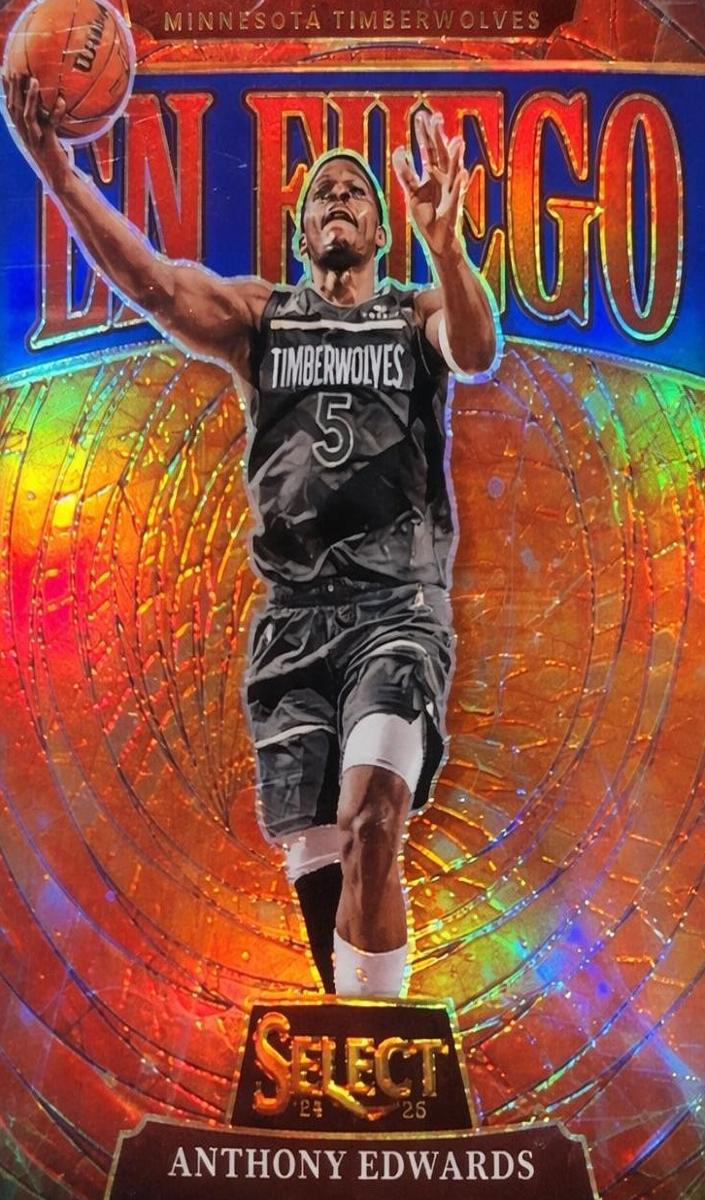 2024 Panini Select Basketball Blue Anthony Edwards #3