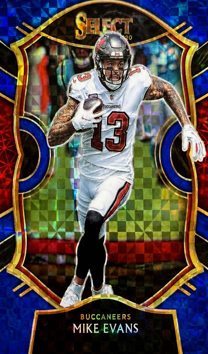 2020 Panini Select Football Blue Prizm Die-Cut Mike Evans #16 PSA 8.5