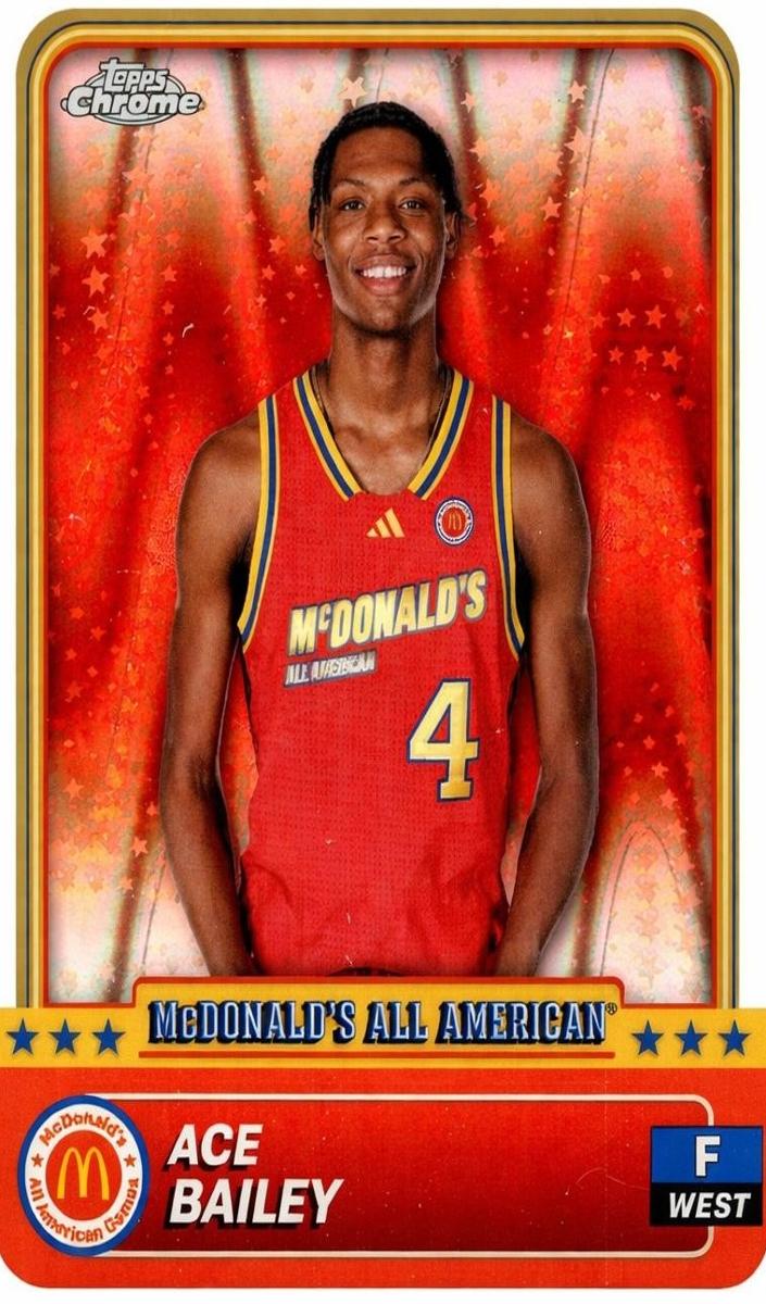2024 Topps Chrome McDonald's All American Basketball RayWave Refractor Ace Bailey #84