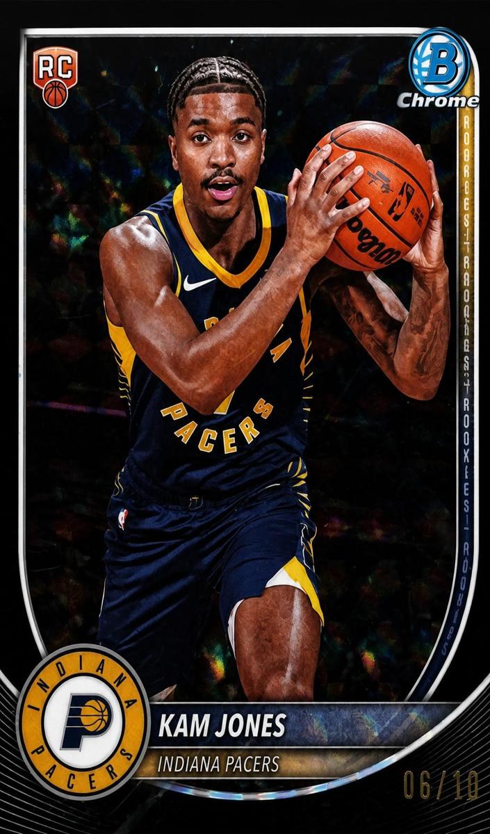 2025 Bowman Basketball Black Geometric Refractor Kam Jones #BCV-39