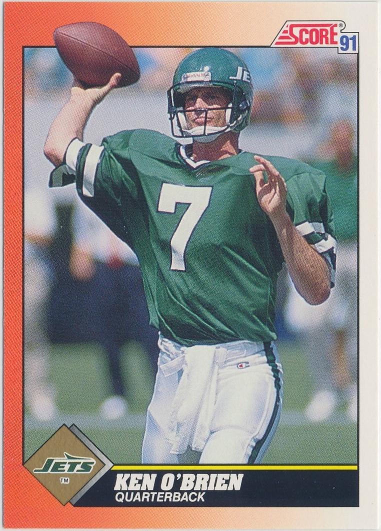1991 Score Football Base Ken O'Brien #428