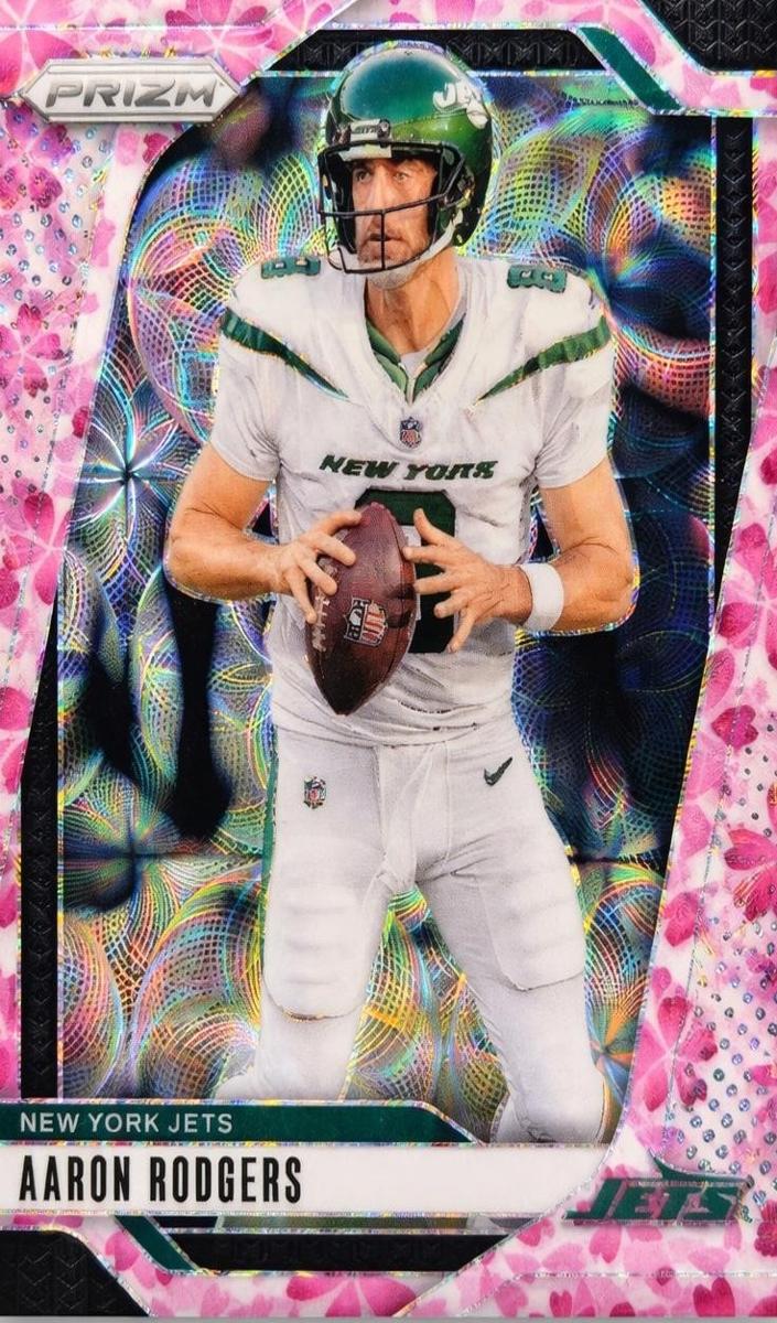 2024 Panini Prizm Football Choice Cherry Blossom Aaron Rodgers #222
