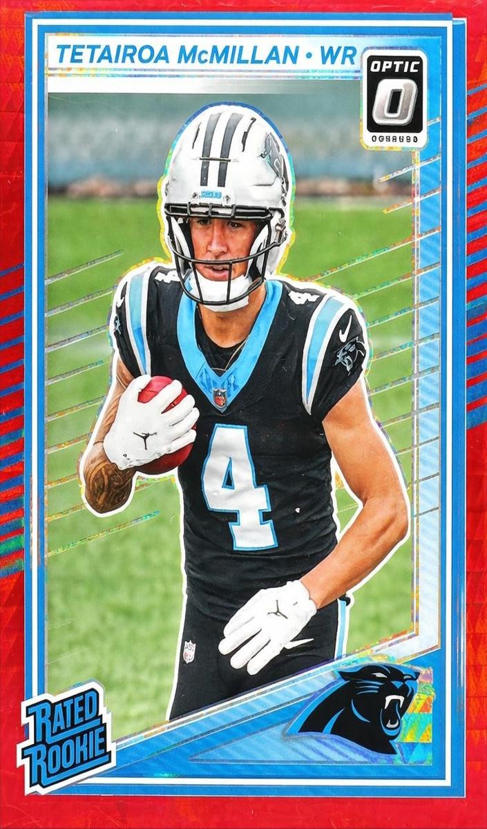 2025 Donruss Optic Football Hyper Red Tetairoa McMillan #209