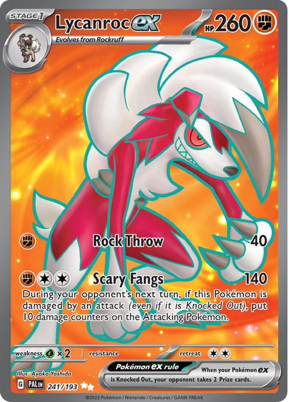 2023 Pokemon Scarlet & Violet Paldea Evolved Lycanroc #241 SGC 9.5