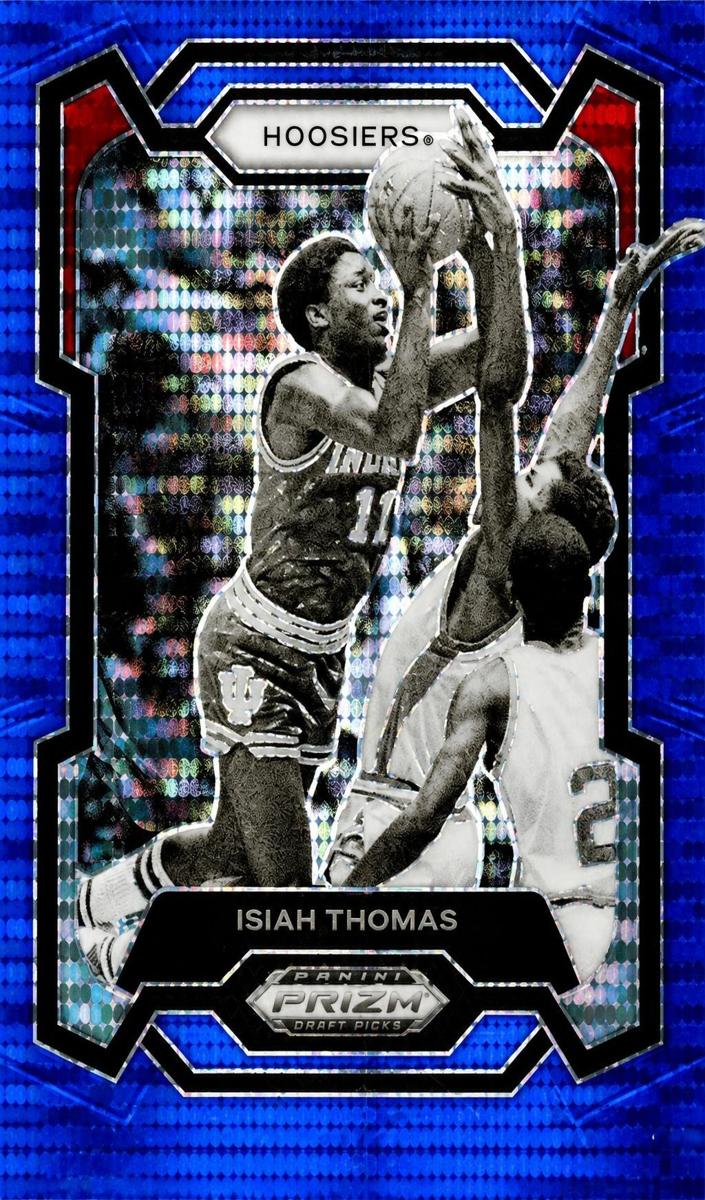 2024 Panini Prizm Draft Picks Basketball Blue Pulsar Isiah Thomas #11