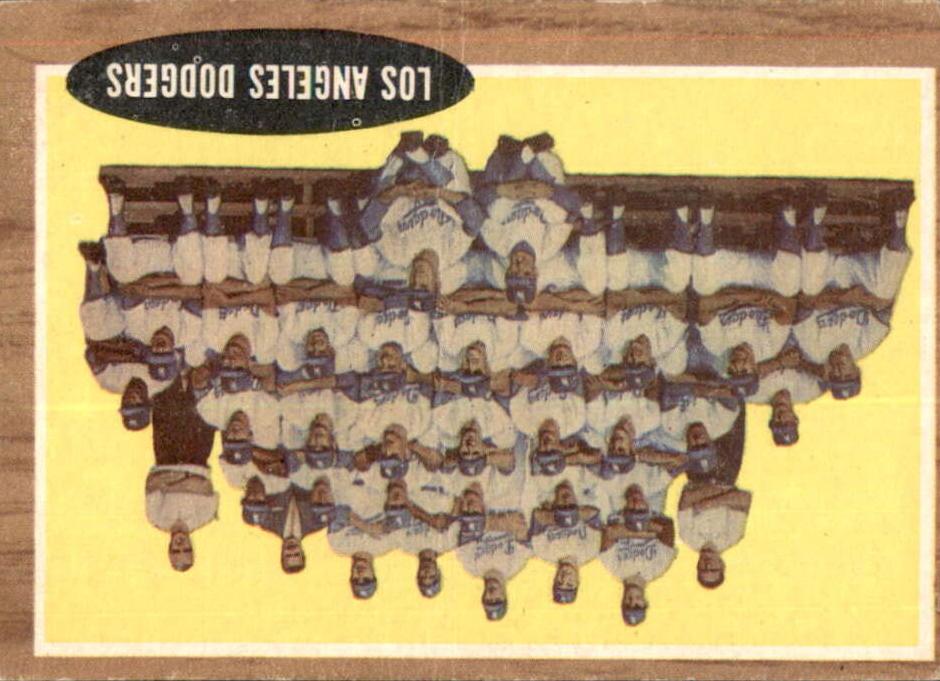 1962 Topps Baseball Los Angeles Dodgers Team #43