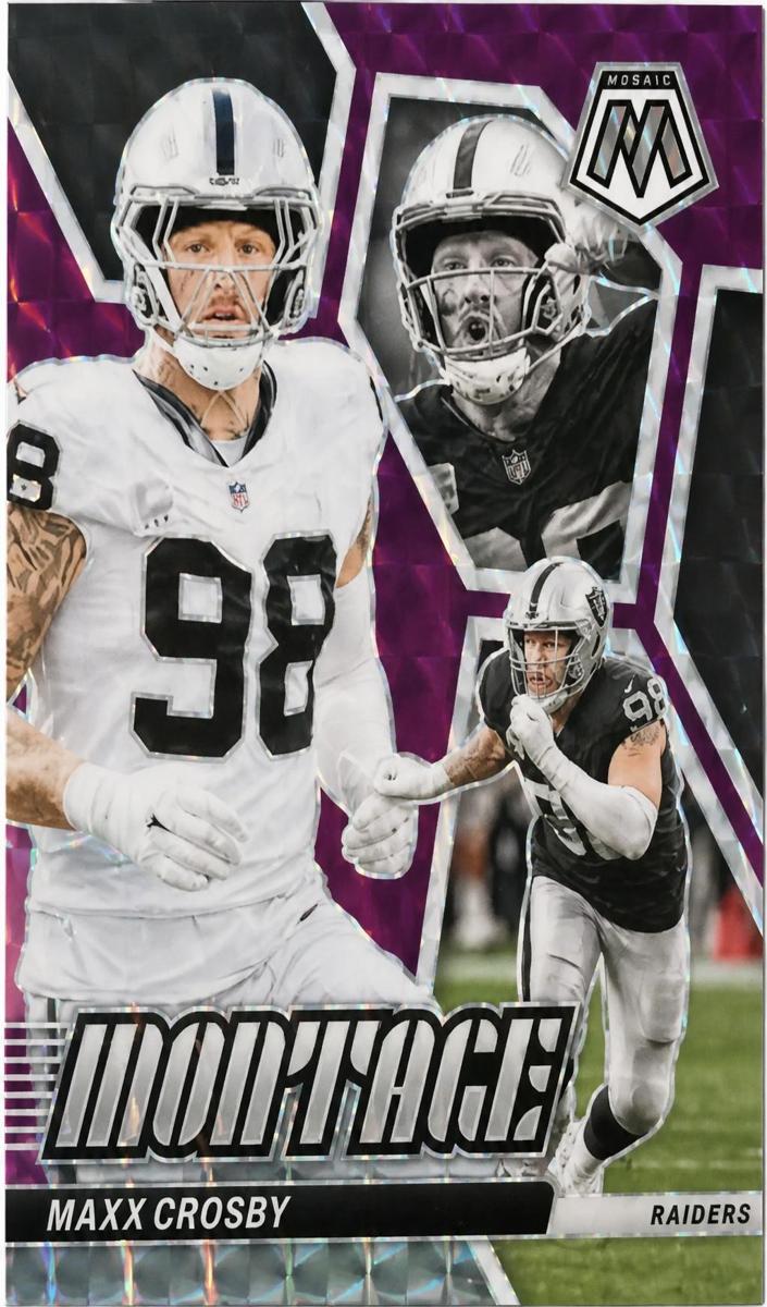 2024 Panini Mosaic Football Purple Maxx Crosby #M-13