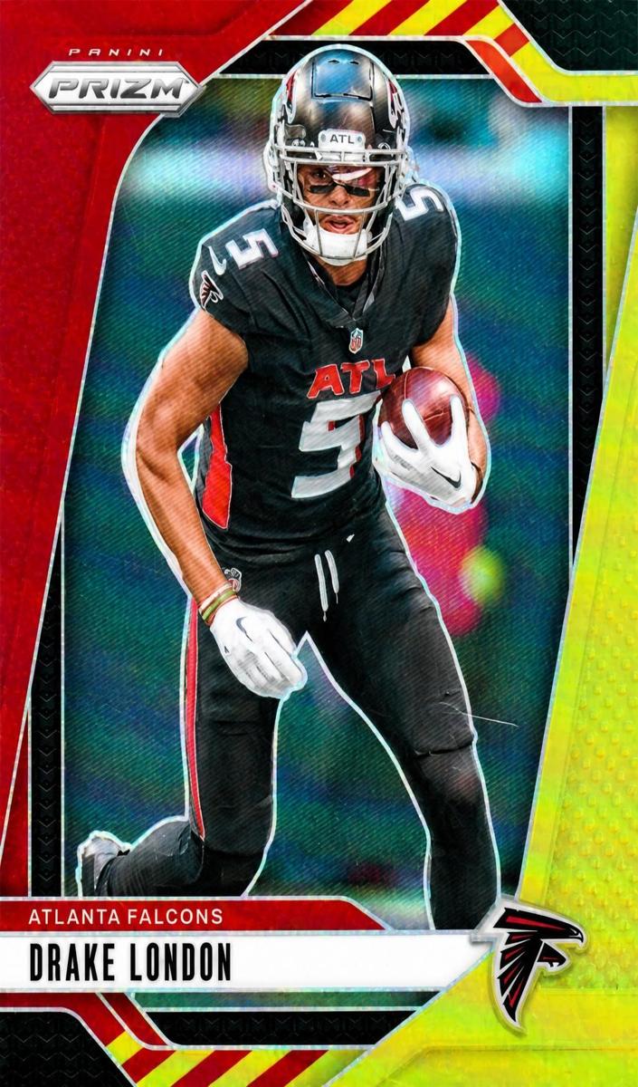 2024 Panini Prizm Football Red and Yellow Drake London #12