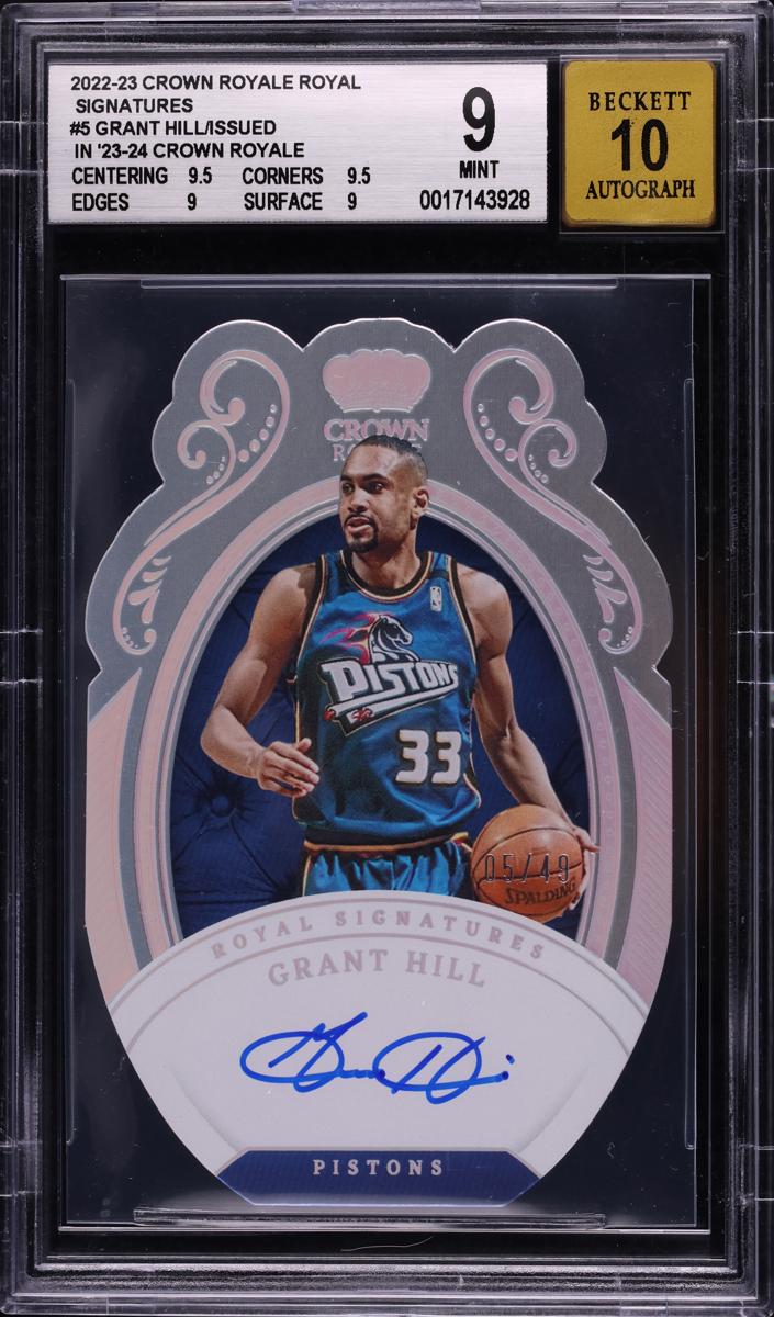 2022 Panini Crown Royale Basketball Grant Hill #RS-GRH BGS 9