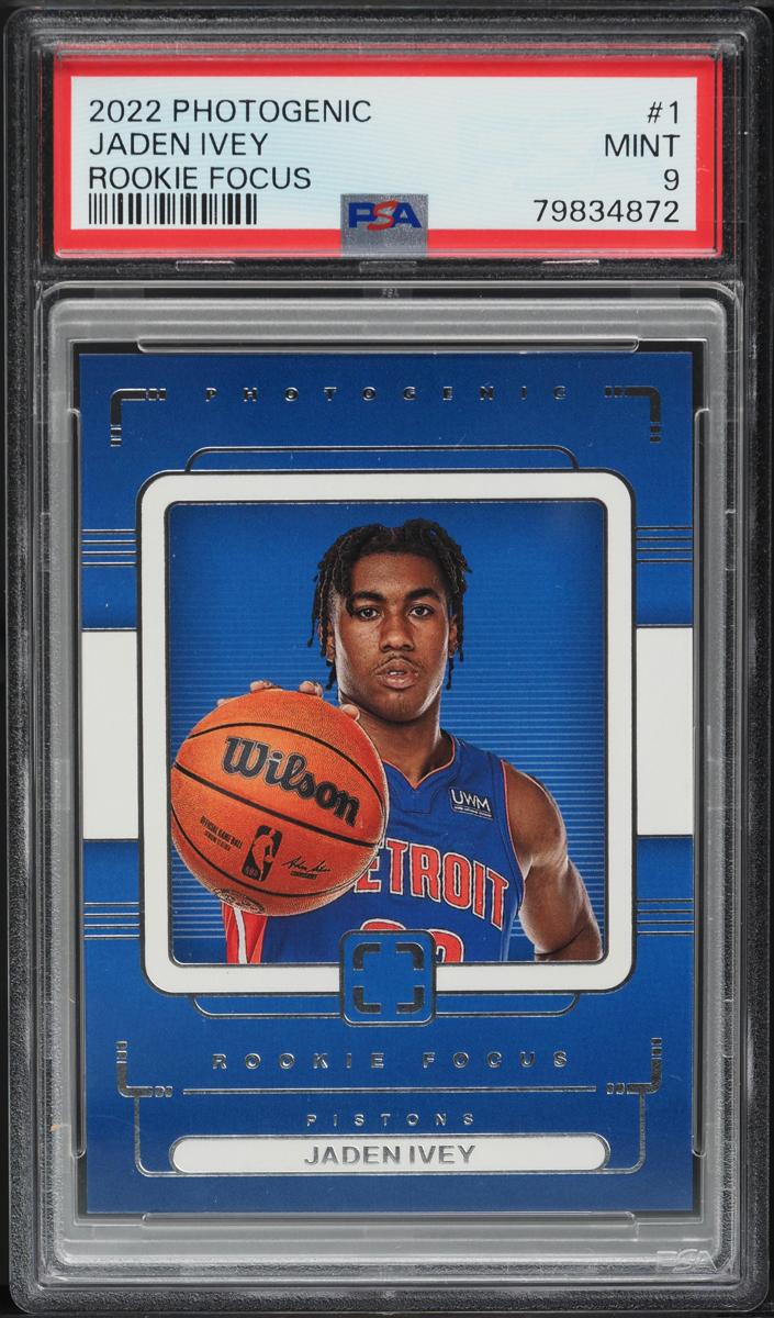 2022 Panini PhotoGenic Basketball Jaden Ivey #1 PSA 9