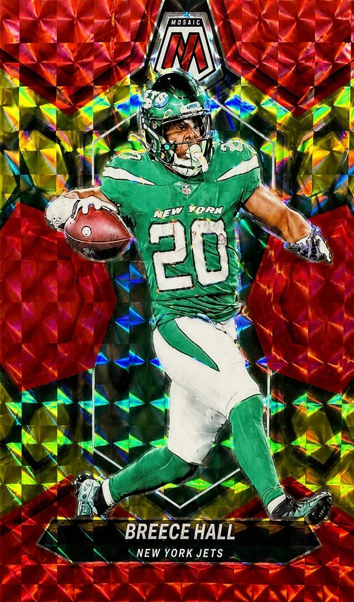 2024 Panini Mosaic Football Choice Fusion Red and Yellow Breece Hall #170
