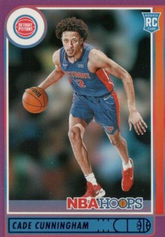 2021 Panini Hoops Basketball Purple Cade Cunningham #201