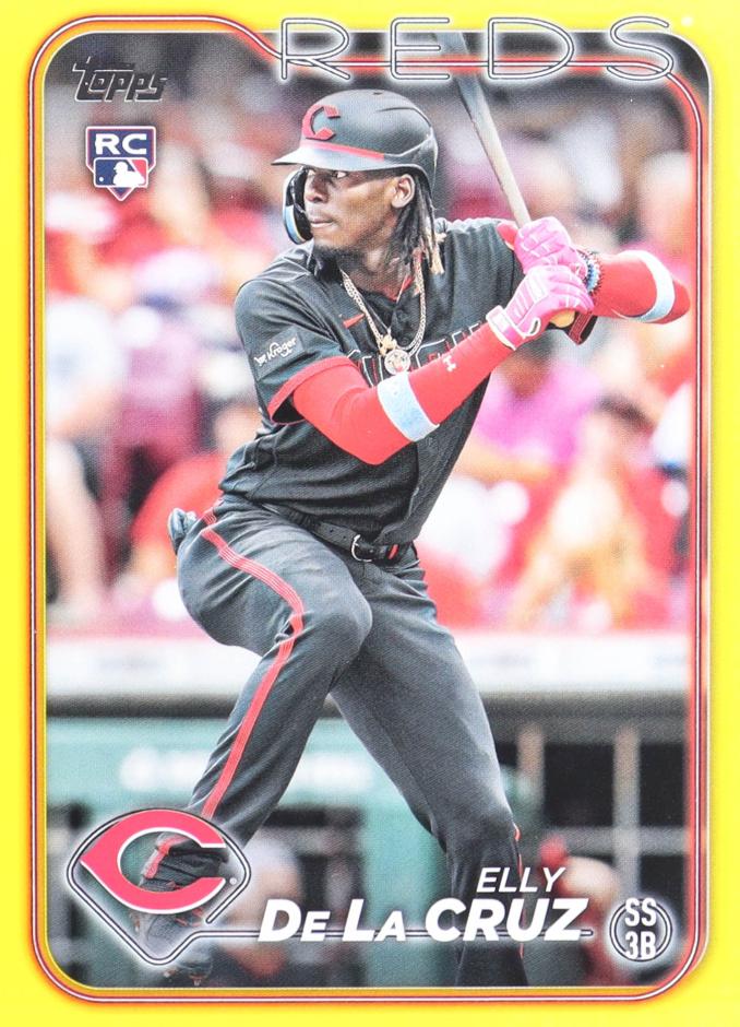 2024 Topps Baseball Yellow Elly De La Cruz #141 PSA 9