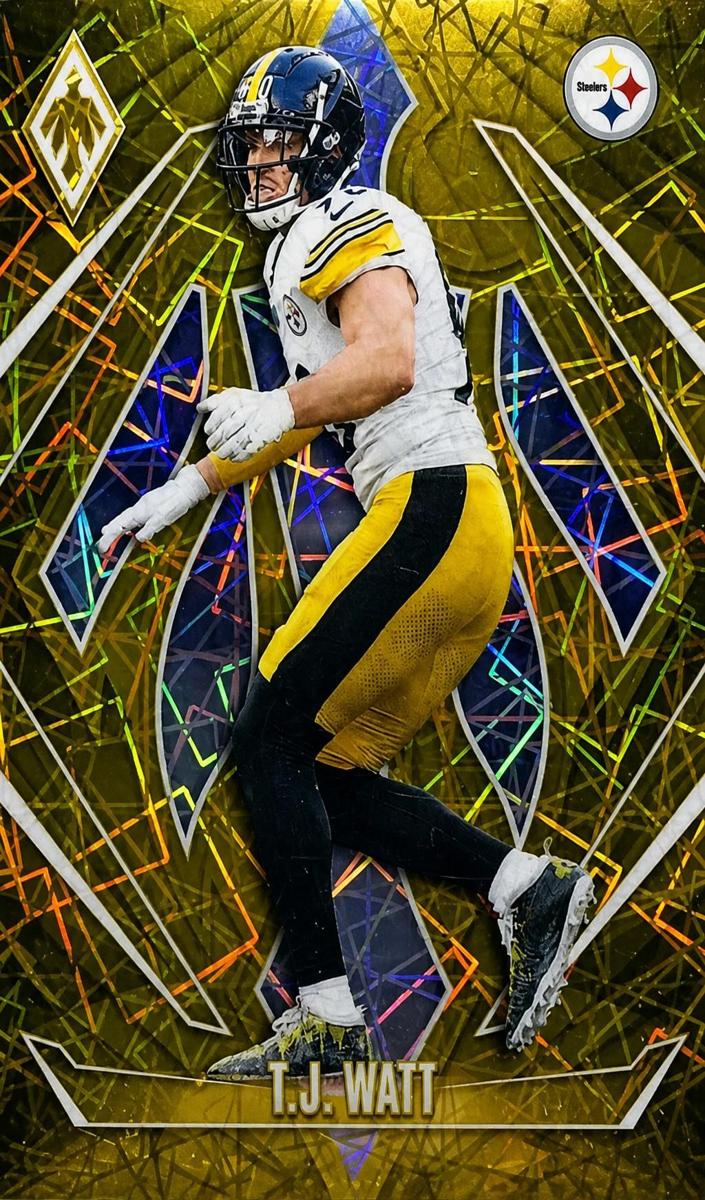 2024 Panini Phoenix Football Gold Lazer T.J. Watt #130