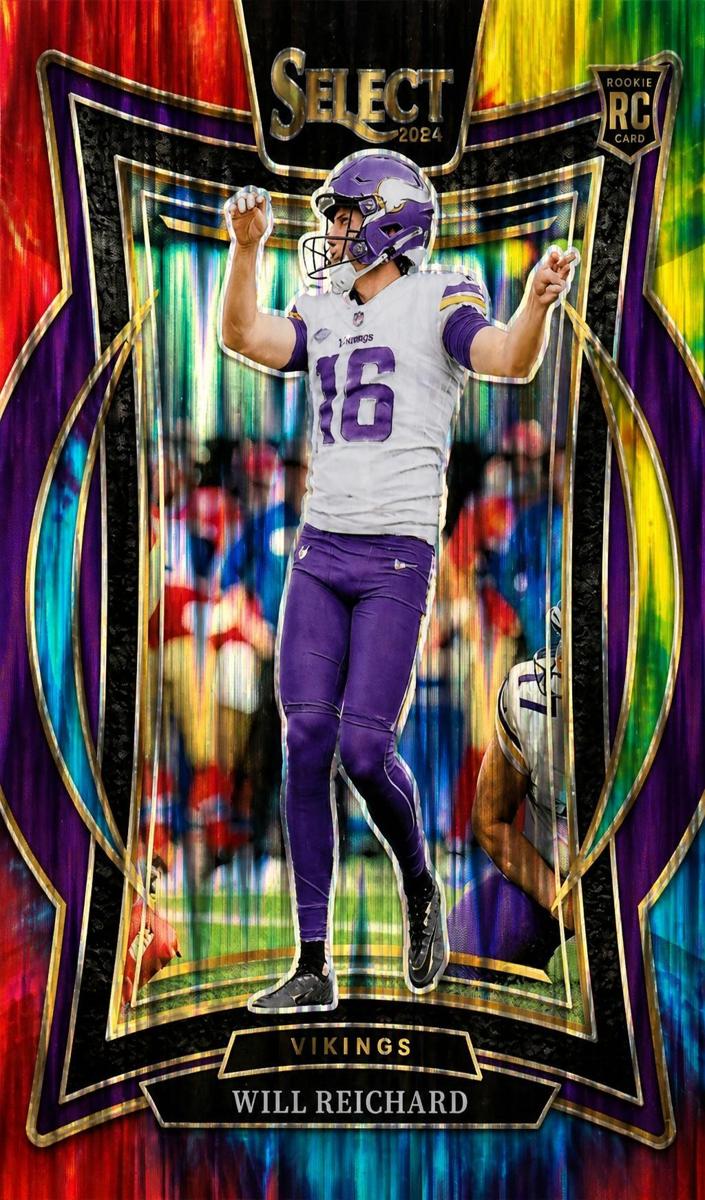 2024 Panini Select Football Tie-Dye Shock Will Reichard #21