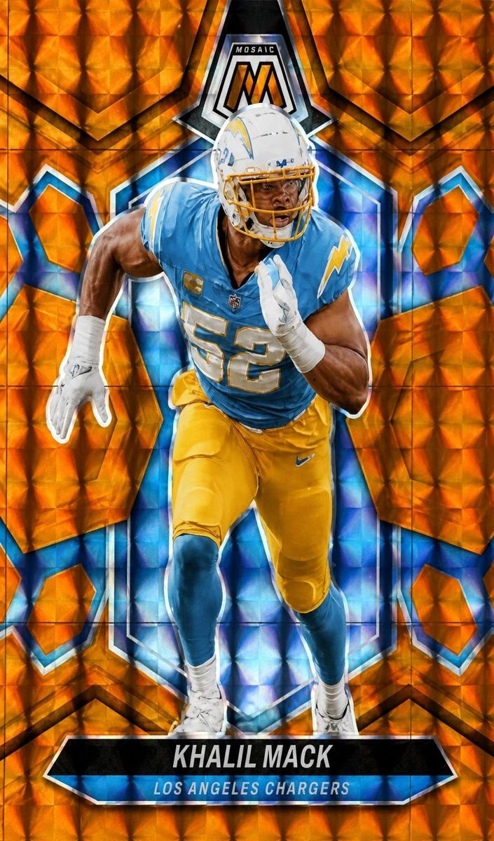 2024 Panini Mosaic Football Orange Khalil Mack #125