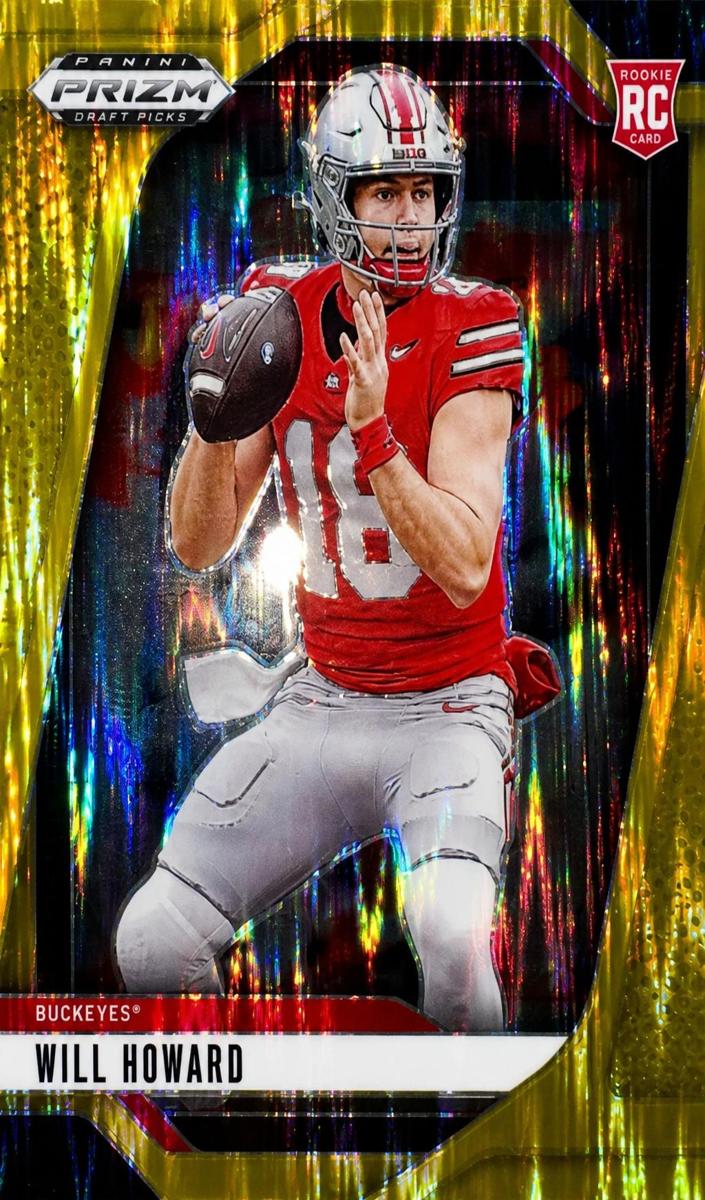 2025 Panini Prizm Draft Picks Football Gold Flash Will Howard #83