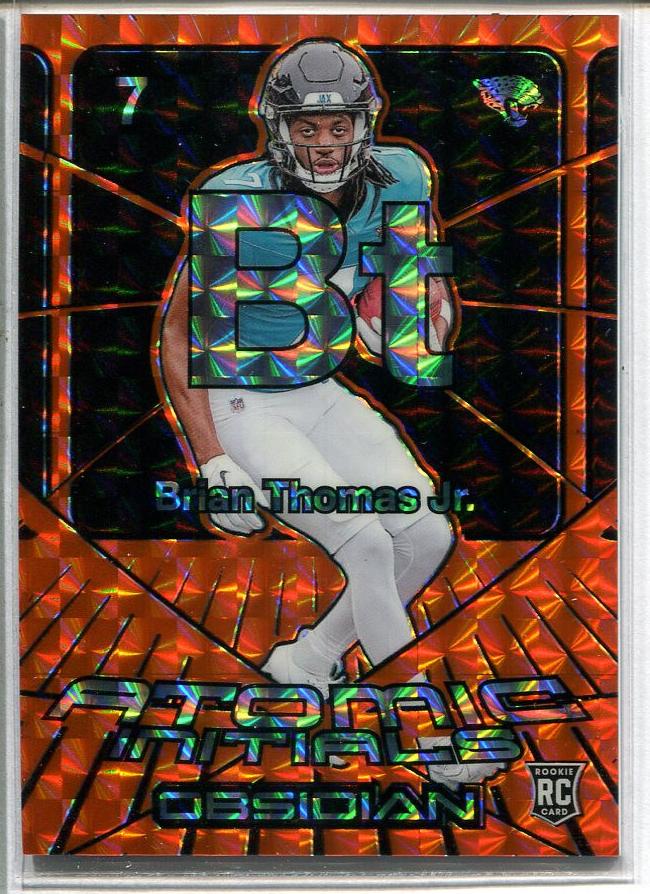 2024 Panini Obsidian Football Orange Mosaic Brian Thomas Jr. #20 PSA 10