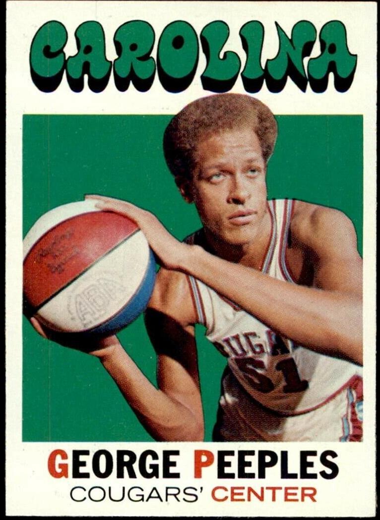 1971 Topps Basketball George Peeples #179 PSA 8.5