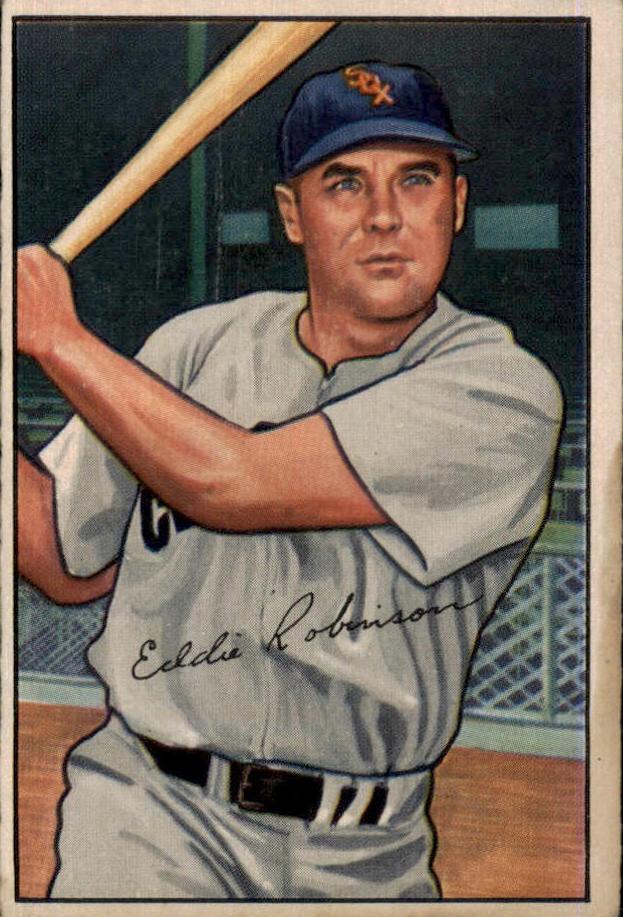 1952 Bowman Baseball Eddie Robinson #77 PSA 6