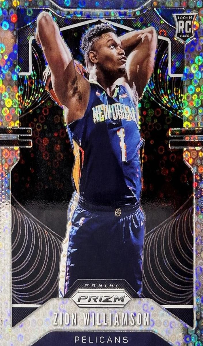 2019 Panini Prizm Basketball Prizm Fast Break Zion Williamson #248 PSA 9