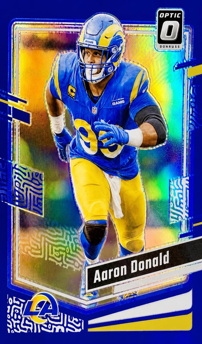 2023 Donruss Optic Football Blue Aaron Donald #108