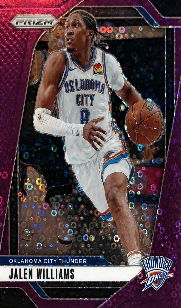 2024 Panini Prizm Basketball Fast Break Purple Jalen Williams #65