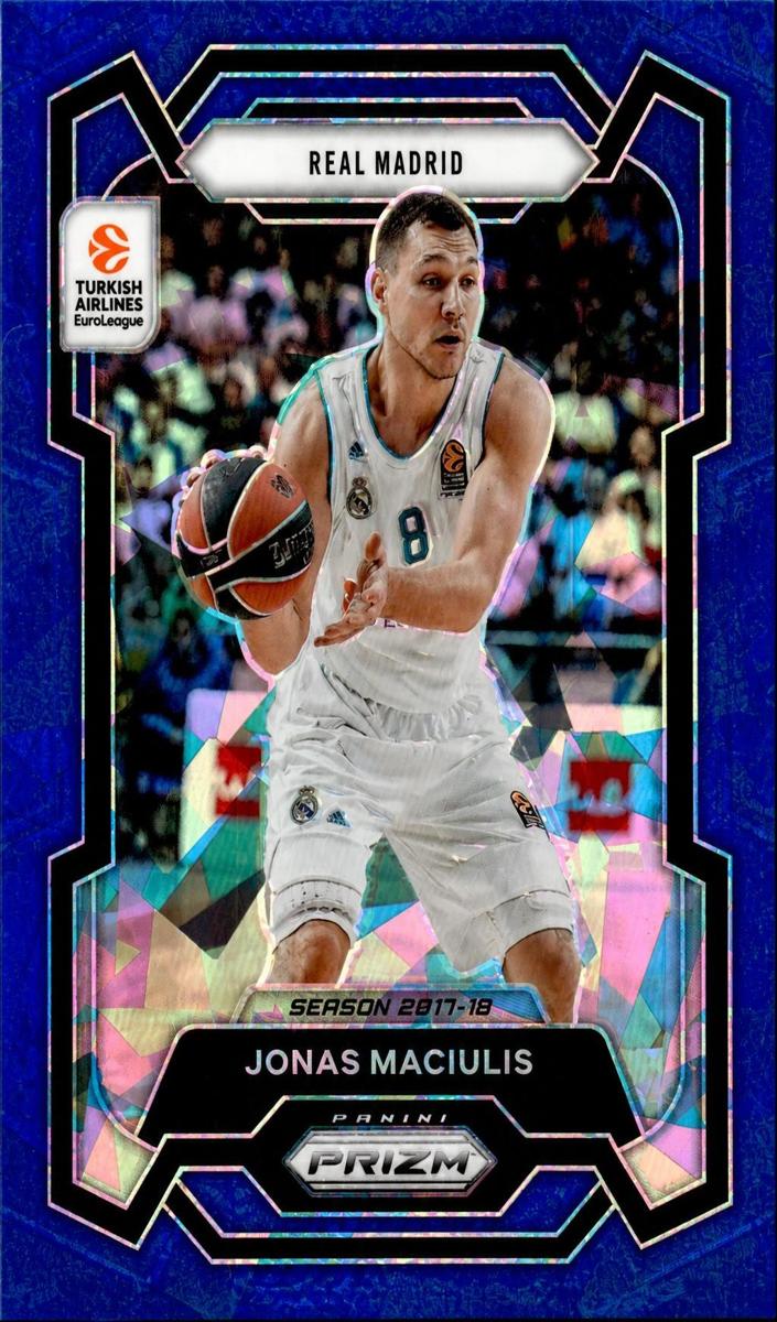 2023 Panini Prizm Turkish Airlines EuroLeague Basketball Blue Ice Jonas Maciulis #194