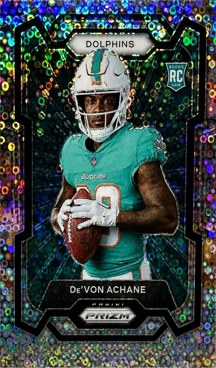 2023 Panini Prizm Football No Huddle De'Von Achane #306 PSA 9