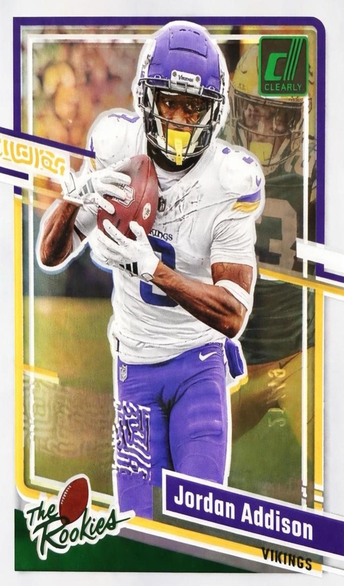 2023 Panini Clearly Donruss Football Green Jordan Addison #7