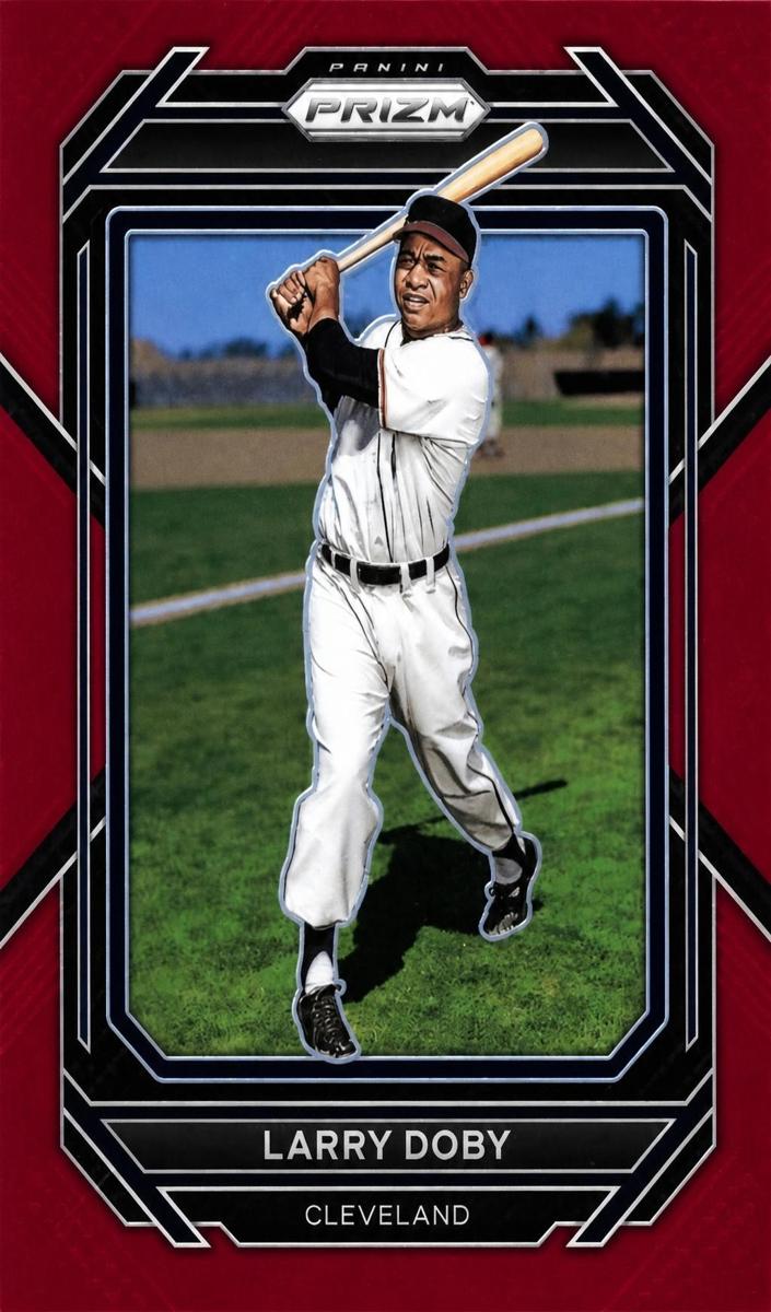 2023 Panini Prizm Baseball Red Prizm Larry Doby #297 SGC 9