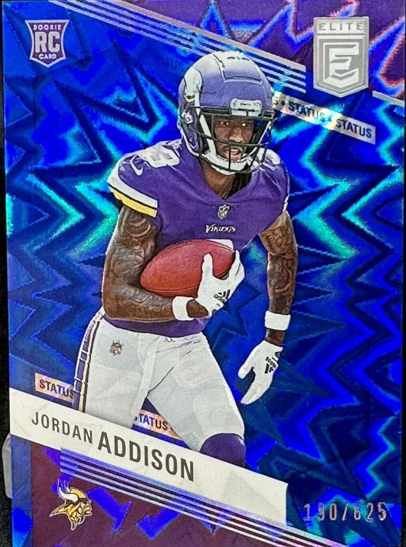 2023 Donruss Elite Football Status Explosion Jordan Addison #157 PSA 9