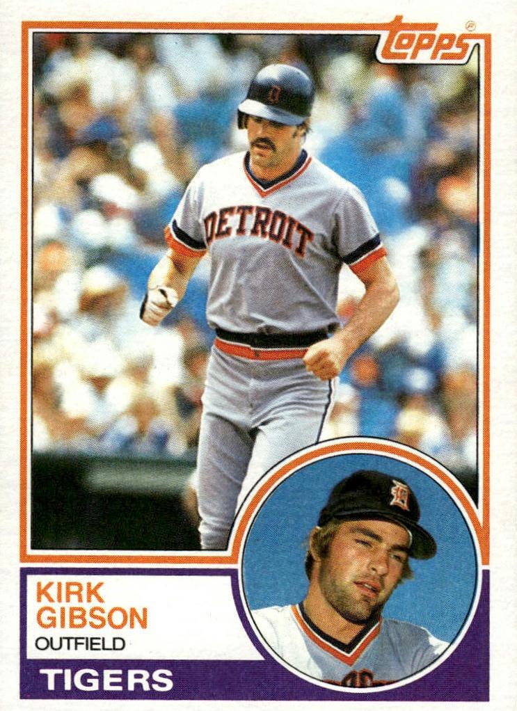 1983 Topps Baseball Kirk Gibson #430