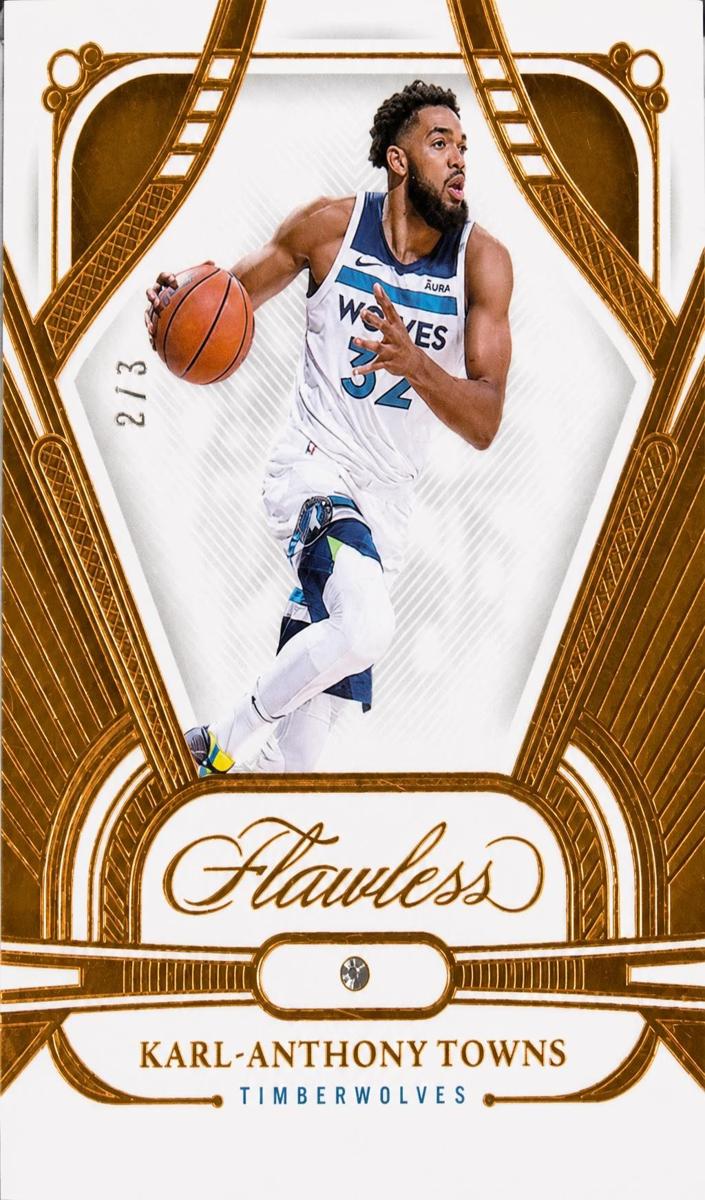 2023 Panini Flawless Basketball Bronze Karl-Anthony Towns #34