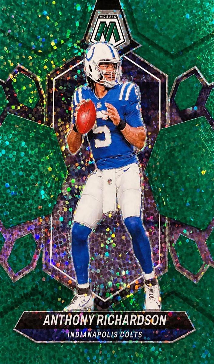 2024 Panini Mosaic Football Green Sparkle Anthony Richardson #92