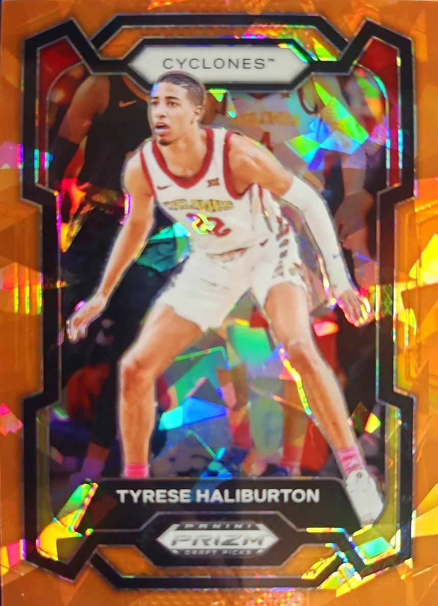 2024 Panini Prizm Draft Picks Basketball Orange Ice Tyrese Haliburton #65 PSA 10