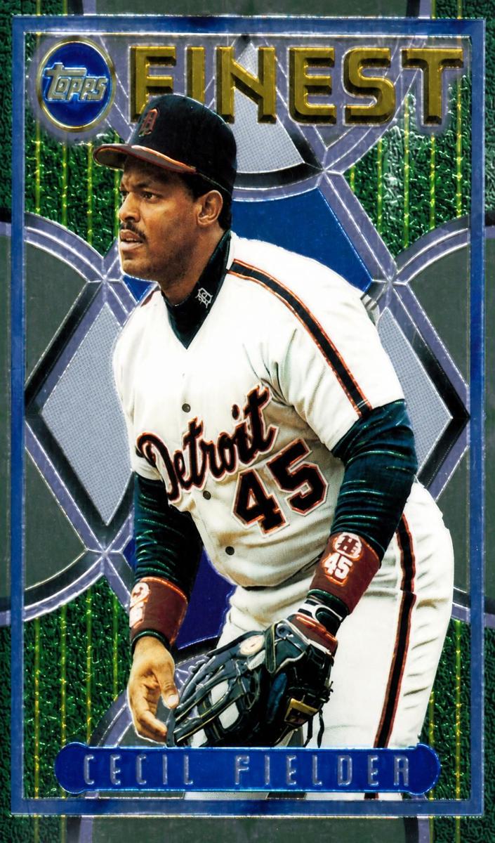 1995 Topps Finest Baseball Cecil Fielder #124