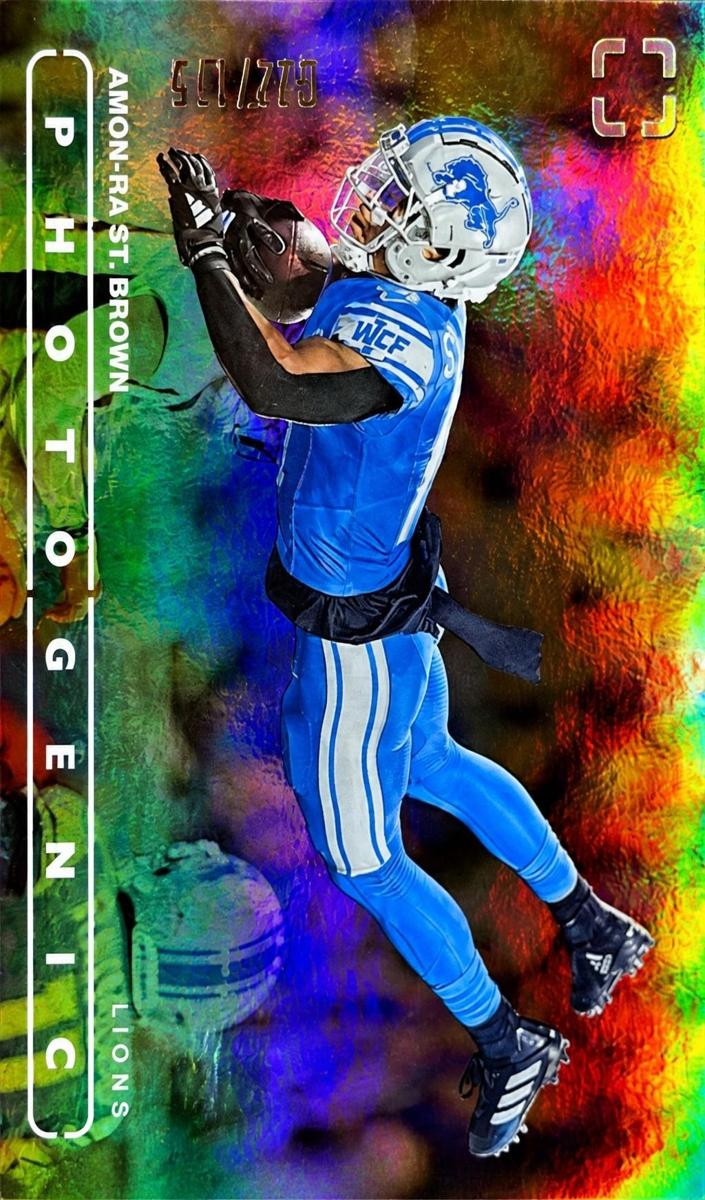 2024 Panini PhotoGenic Football Silver Amon-Ra St. Brown #93 PSA 10