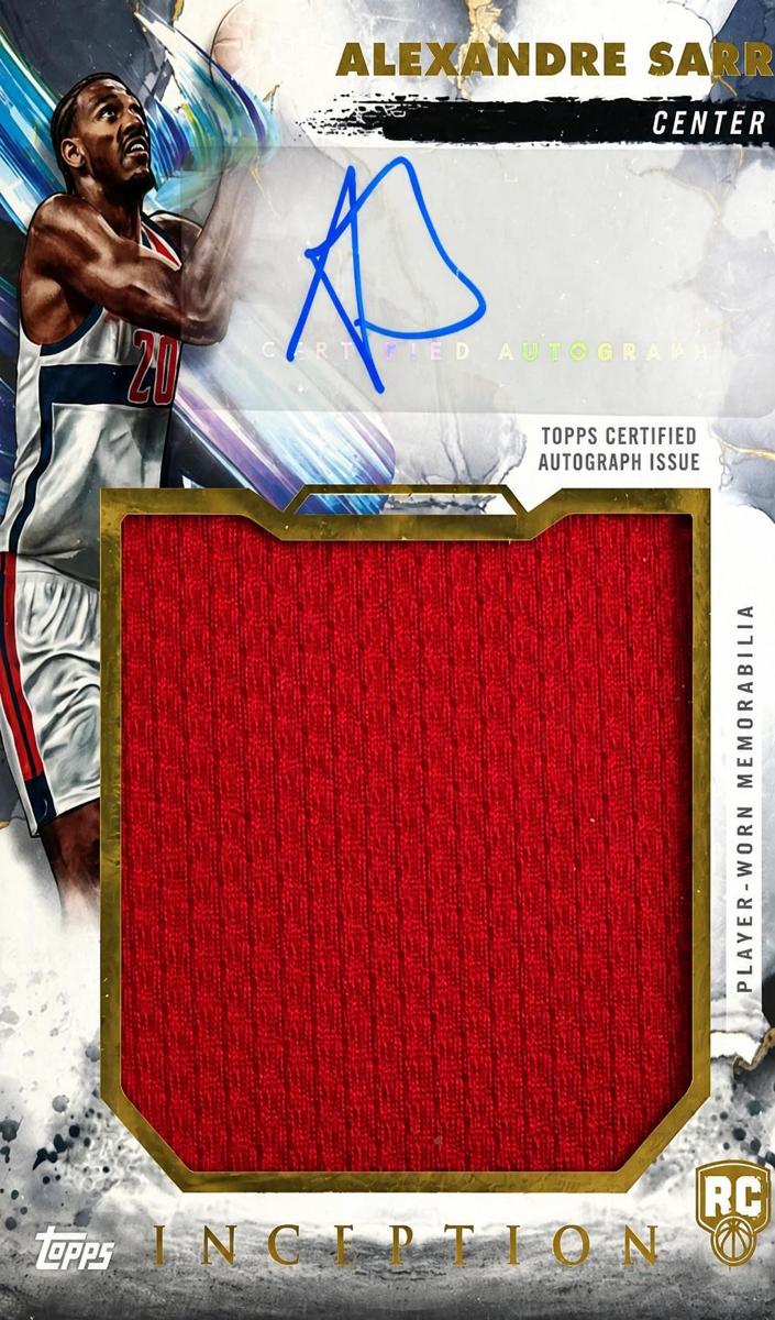 2024 Topps Inception Basketball Alexandre Sarr #RJR-AS CGC AUTH