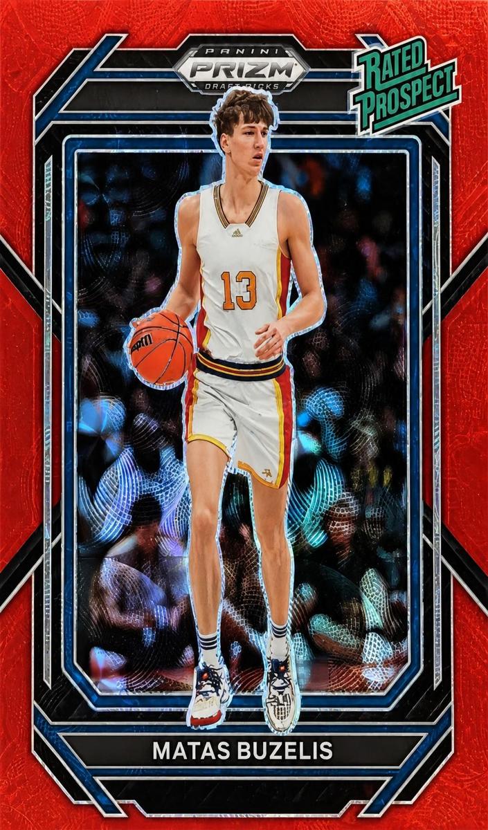 2023 Panini Prizm Draft Picks Basketball Choice Red Matas Buzelis #13 PSA 10