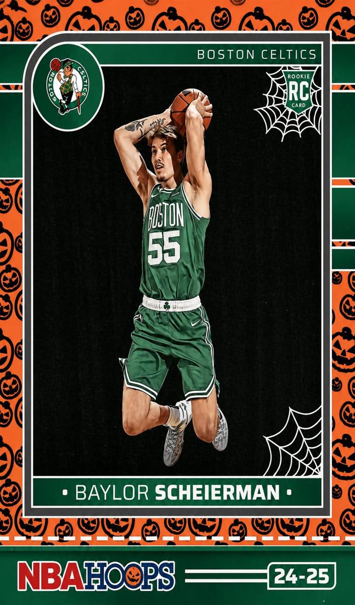 2024 Panini Haunted Hoops Basketball Orange Baylor Scheierman #249