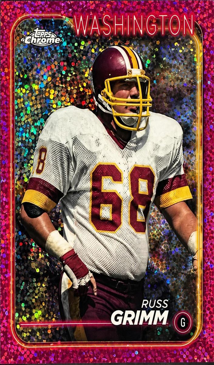 2024 Topps Chrome Football Magenta Refractor Russ Grimm #197