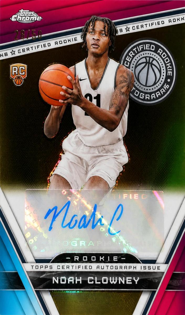 2023 Topps Chrome Basketball Gold Refractor Noah Clowney #CRA-NC