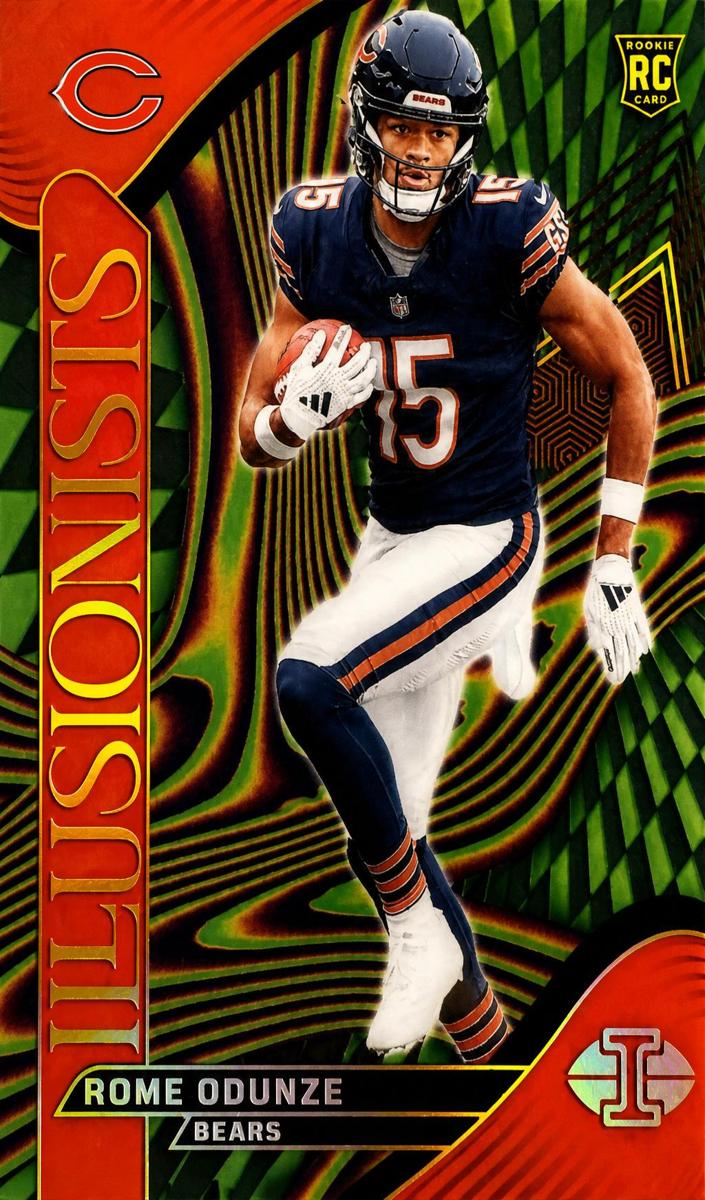 2024 Panini Illusions Football Red Rome Odunze #10 SGC 9