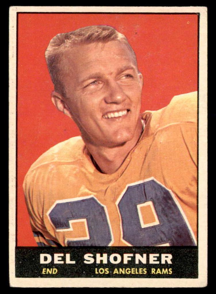 1961 Topps Football Del Shofner #52