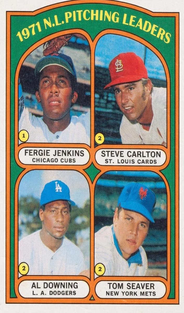 1972 O-Pee-Chee Baseball NL Pitching Leaders #93