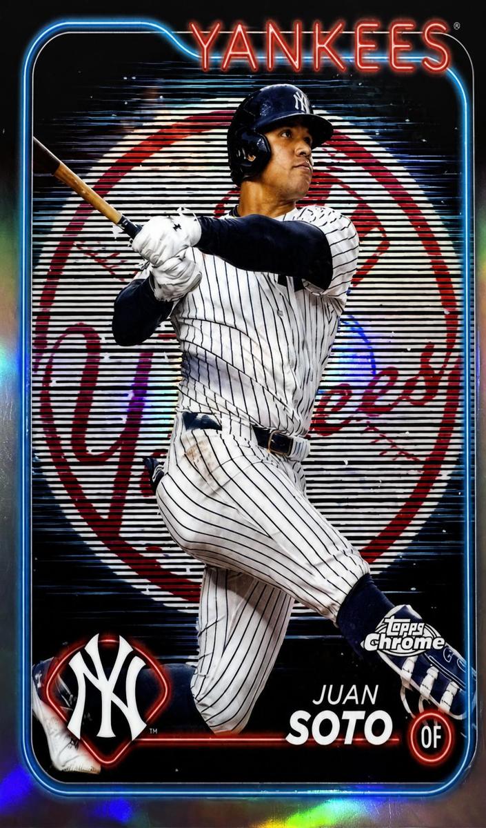 2024 Topps Chrome Baseball Lightboard Logo Juan Soto #150