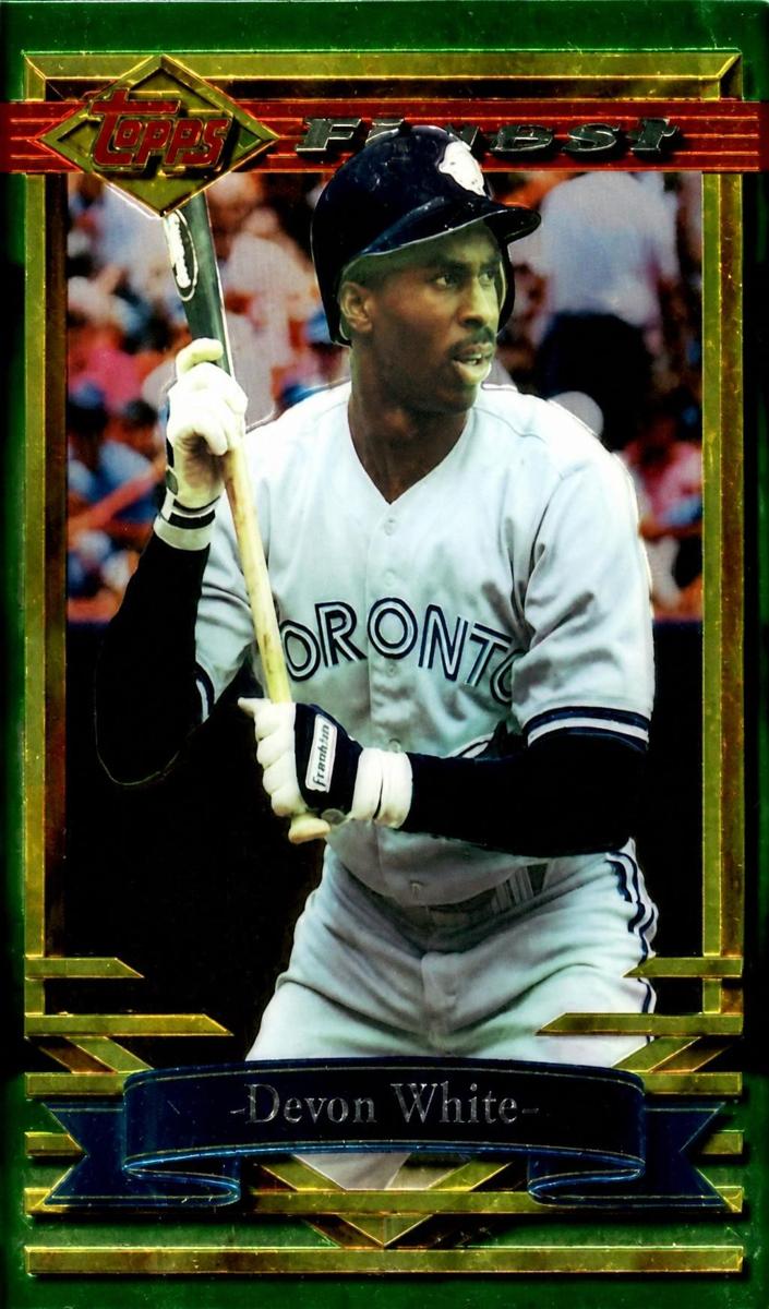 1994 Topps Finest Baseball Devon White #125