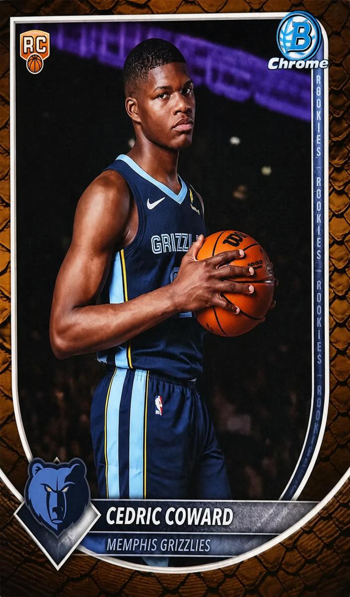 2025 Bowman Basketball Reptilian Refractor Cedric Coward #BCV-11