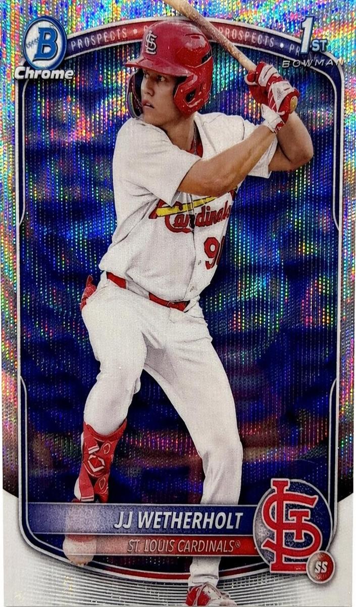 2025 Bowman Chrome Prospects Baseball Wave JJ Wetherholt #BCP-22 PSA 9